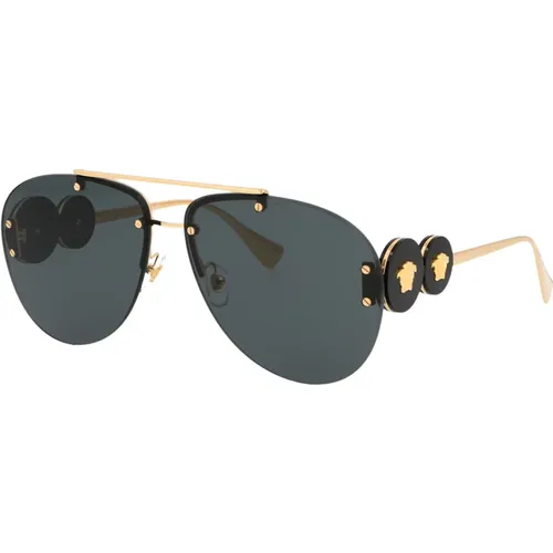 Stylish Sunglasses with Model 0Ve2250 , female, Sizes: 63 MM - Versace - Modalova