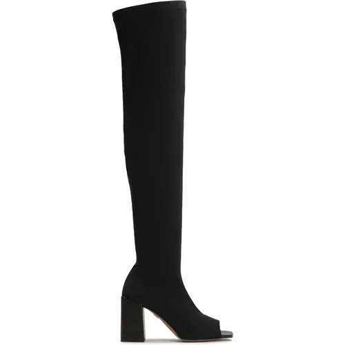 Peep toe Musketiere aus Stoff , Damen, Größe: 36 EU - Kazar - Modalova