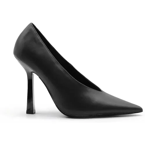 Leather Heeled Pumps , female, Sizes: 5 1/2 UK, 3 1/2 UK, 4 UK, 6 UK, 5 UK, 3 UK, 4 1/2 UK - Steve Madden - Modalova