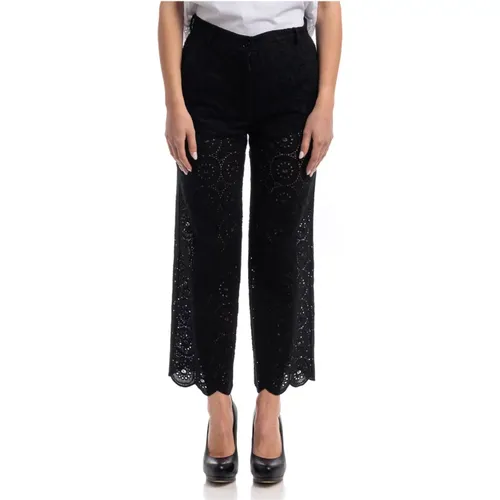 Embroidered Pants , female, Sizes: XS, M - Seventy - Modalova