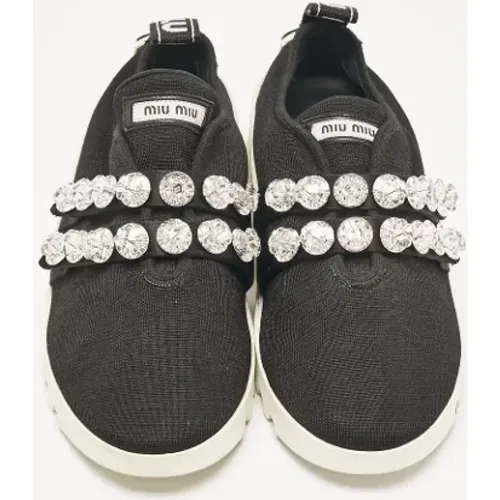 Pre-owned Stoff sneakers - Miu Miu Pre-owned - Modalova