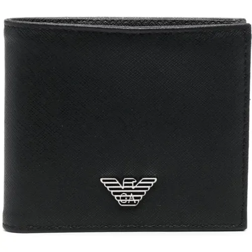 Bi-Fold Wallet , male, Sizes: ONE SIZE - Emporio Armani - Modalova