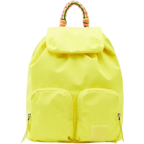 Gelbe Reißverschlusstasche mit Taschen - Desigual - Modalova