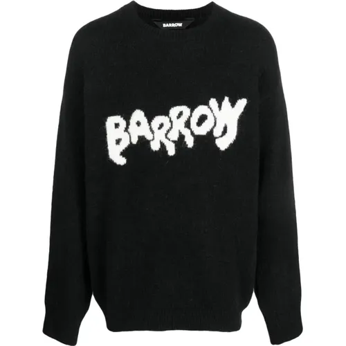 Schwarzer Unisex Jumper Pullover , Herren, Größe: L - BARROW - Modalova