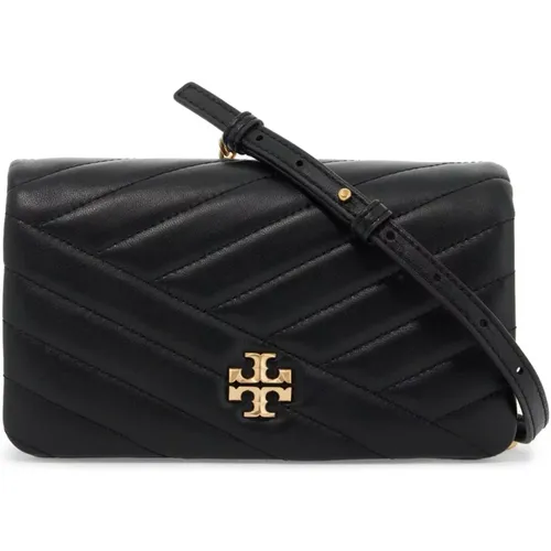 Chevron Gesteppte Crossbody Tasche mit Double T - TORY BURCH - Modalova