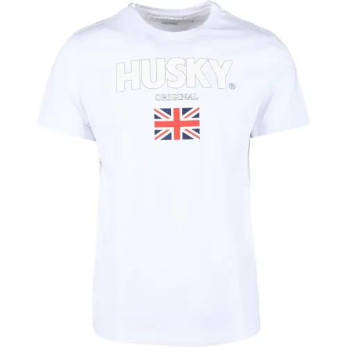 Baumwoll T-shirt , Herren, Größe: XL - HUSKY ORIGINAL - Modalova