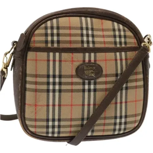 Pre-owned Cotton shoulder-bags , female, Sizes: ONE SIZE - Burberry Vintage - Modalova