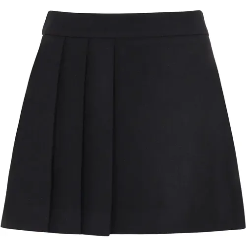 Wool Skirt with Pockets , female, Sizes: XS, S - P.a.r.o.s.h. - Modalova