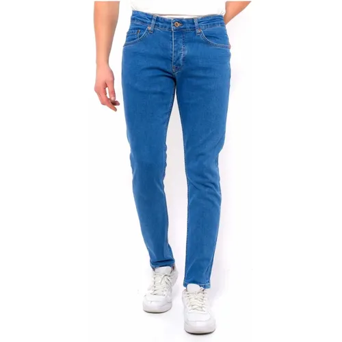 Classic Jeans Men Slim Fit Stretch - Dc-058 , male, Sizes: W38, W34, W32, W33 - True Rise - Modalova