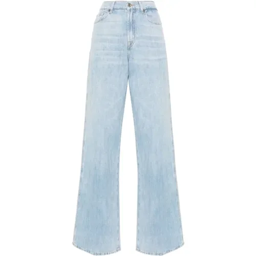 Women's Clothing Jeans Clear Ss24 , female, Sizes: W27, W28, W29, W25 - 7 For All Mankind - Modalova