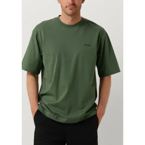 Grünes Relax T-Shirt , Herren, Größe: M - Hugo Boss - Modalova