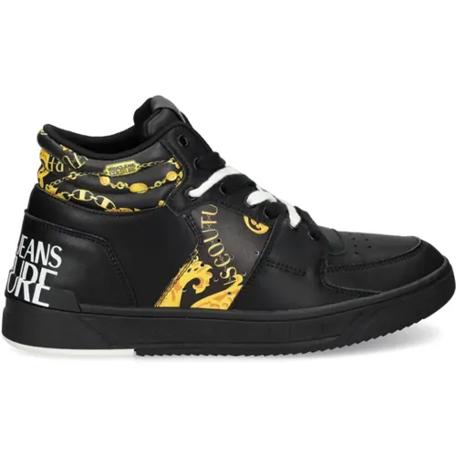 Schwarze Sneakers für Männer Aw24 , Herren, Größe: 40 EU - Versace Jeans Couture - Modalova