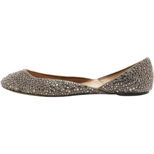 Pre-owned Satin flats , female, Sizes: 4 1/2 UK - Valentino Vintage - Modalova