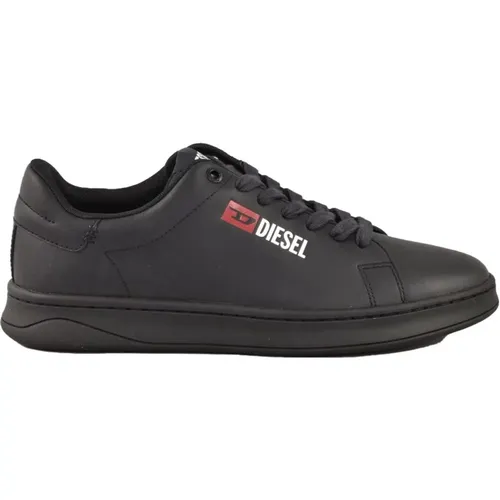 Leather Sneakers with Rubber Sole , male, Sizes: 10 UK - Diesel - Modalova