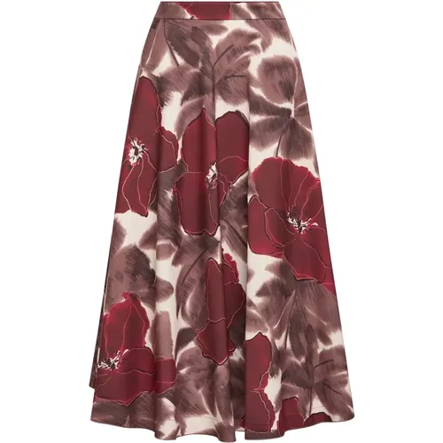 Camou Flower Cady Skirt , female, Sizes: S, L, M - Maliparmi - Modalova