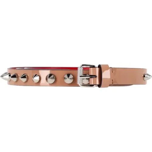 Pre-owned Leather belts , female, Sizes: ONE SIZE - Christian Louboutin Pre-owned - Modalova