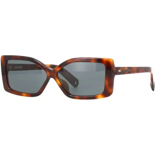 Beach Sunglasses Havana Frame , unisex, Sizes: 60 MM - Jacquemus - Modalova