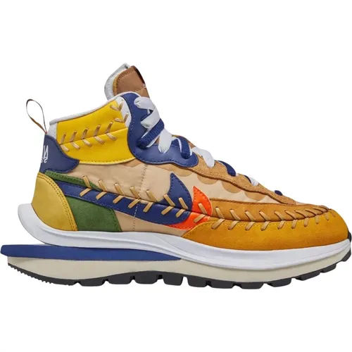 Limited Edition Vaporwaffle Sacai Gaultier Blue , male, Sizes: 1 1/2 UK, 8 1/2 UK, 15 1/2 UK, 6 1/2 UK, 10 UK, 13 UK, 2 UK, 5 UK, 2 1/2 UK, 12 UK, 4 1 - Nike - Modalova