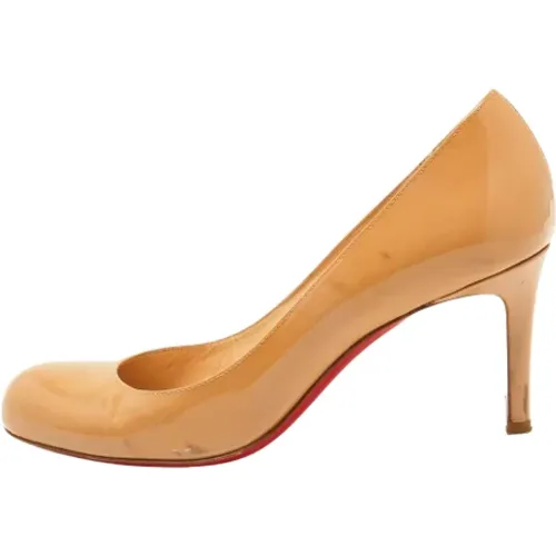 Pre-owned Leather heels , female, Sizes: 4 1/2 UK - Christian Louboutin Pre-owned - Modalova