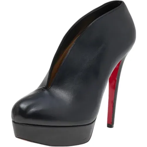 Pre-owned Leather boots , female, Sizes: 3 1/2 UK - Christian Louboutin Pre-owned - Modalova
