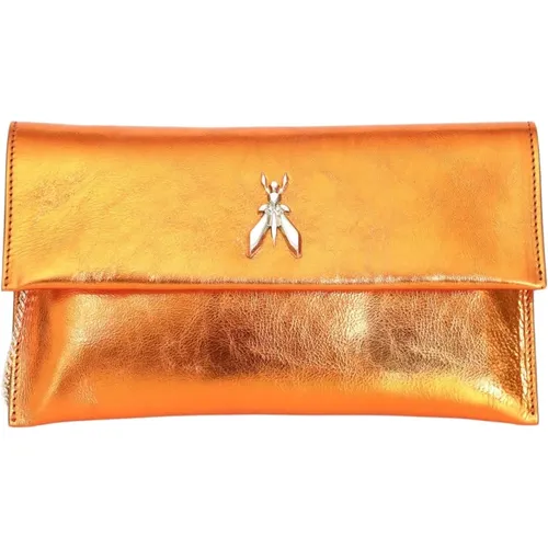 Orange Fly Clutch Tasche für Frauen , Damen, Größe: ONE Size - PATRIZIA PEPE - Modalova