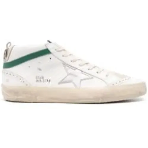 Super-Star Leather Sneakers , male, Sizes: 10 UK, 6 UK, 9 UK, 11 UK, 7 UK, 8 UK - Golden Goose - Modalova