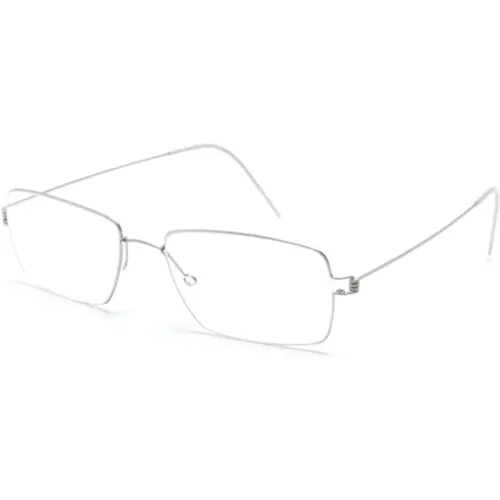 Stilvolle Graue Optische Brille , unisex, Größe: 54 MM - lindbergh - Modalova