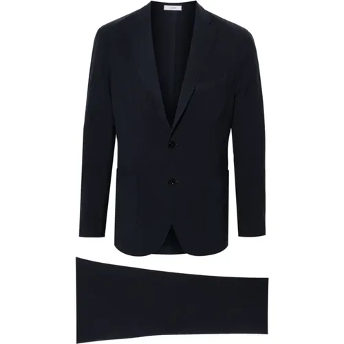 Wool Suit with Interwoven Design , male, Sizes: 3XL - Boglioli - Modalova