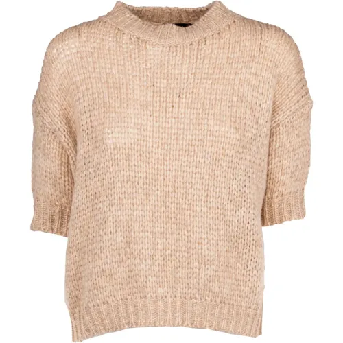 Cozy Knit Crewneck Sweater , female, Sizes: S - Roberto Collina - Modalova