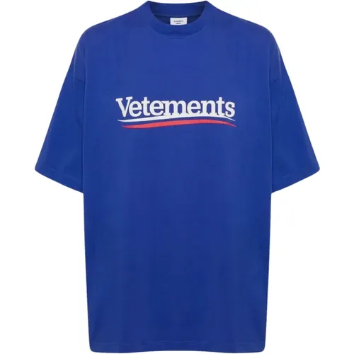 Logo Kampagnen T-Shirt , Herren, Größe: S - Vetements - Modalova