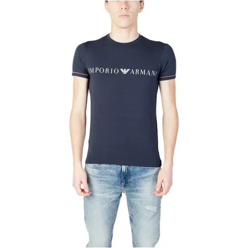Mens Crew Neck T-Shirt , male, Sizes: L - Emporio Armani - Modalova