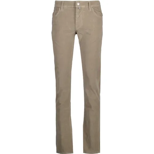 Modern Slim-Fit Trousers , male, Sizes: W32, W33, W35 - Jacob Cohën - Modalova