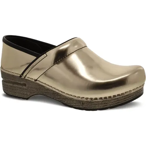 Classic Slip-On Shoes in Gold , female, Sizes: 5 UK, 7 UK, 4 UK, 8 UK, 6 UK - Dansko - Modalova