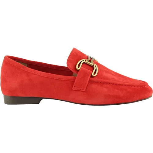 Roter Wildleder Loafer Schuh,Blaue Wildleder Slip-Ons Stilvolles Modell - Bibi Lou - Modalova