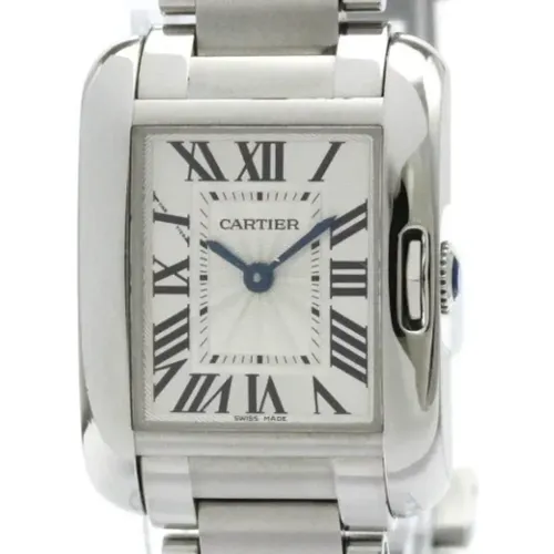 Pre-owned Glass watches , female, Sizes: ONE SIZE - Cartier Vintage - Modalova