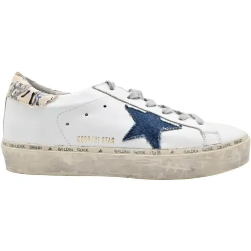 Blue Jeans Star Sneakers , female, Sizes: 6 UK - Golden Goose - Modalova