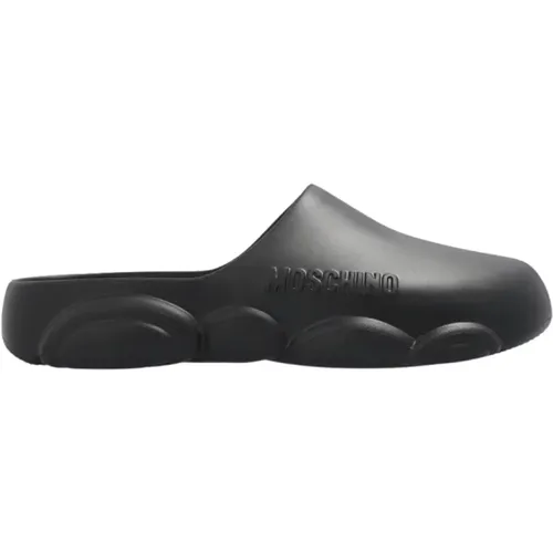 Rubber slides , male, Sizes: 7 UK - Moschino - Modalova