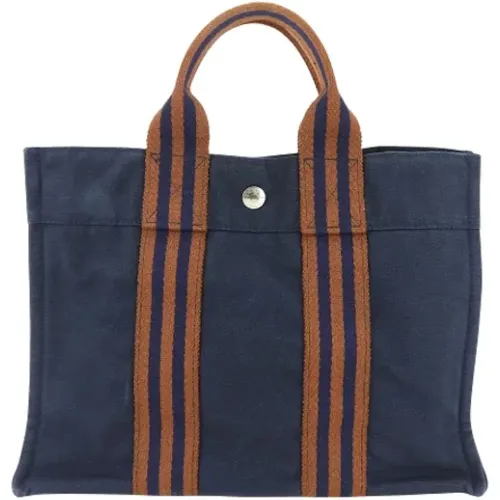 Pre-owned Cotton handbags , female, Sizes: ONE SIZE - Hermès Vintage - Modalova