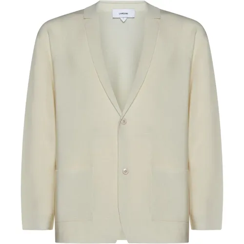 Knitted Wool-Silk Blend Jacket , male, Sizes: L, XL - Lardini - Modalova
