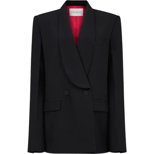 Shawl Collar Blazer , female, Sizes: 2XL, XL - Nina Ricci - Modalova