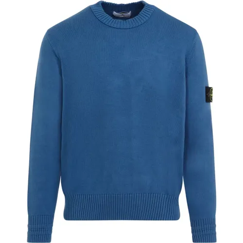 Cotton Crewneck Sweater Aw24 , male, Sizes: XL, M, 2XL, L, S - Stone Island - Modalova