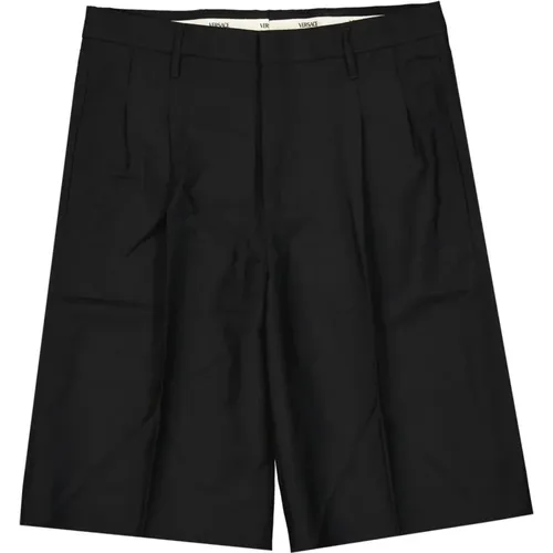 Schwarze Shorts Ss22 Mohair Wollmischung , Herren, Größe: L - Versace - Modalova