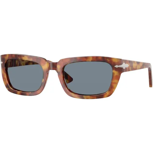 Stilvolle Sonnenbrille in Grün Havana , unisex, Größe: 54 MM - Persol - Modalova