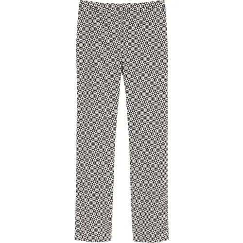 Geometric JacquardStraight Trousers , female, Sizes: M - Max Mara - Modalova