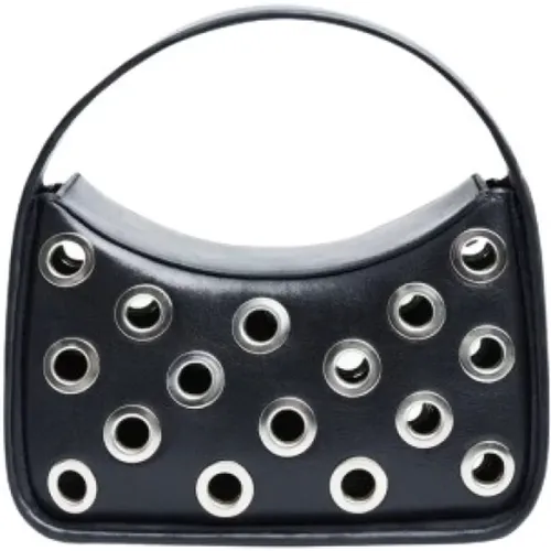 Minnie Eyelet Leather Handbag , female, Sizes: ONE SIZE - Stand Studio - Modalova