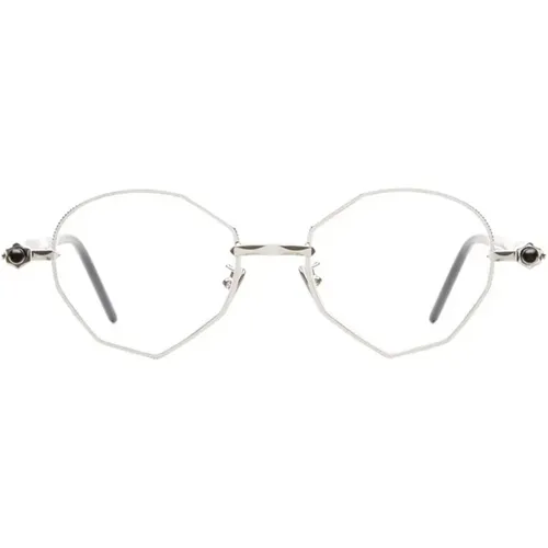 Silver Round Eyeglasses , female, Sizes: ONE SIZE - Kuboraum - Modalova