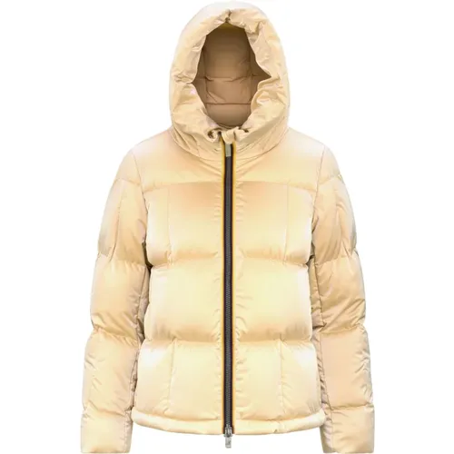 Womens Padded Jacket with Hood , female, Sizes: M - K-way - Modalova