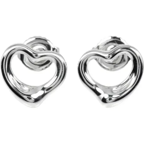 Pre-owned Silver earrings , female, Sizes: ONE SIZE - Tiffany & Co. Pre-owned - Modalova