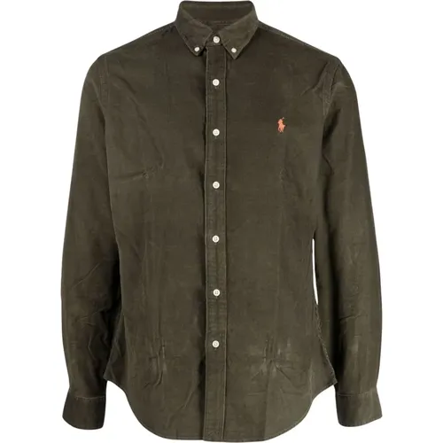 Canopy Olive Sport Shirt , male, Sizes: L - Polo Ralph Lauren - Modalova