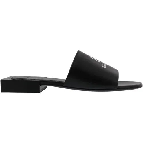 Flat Sandalen , Damen, Größe: 36 EU - Balenciaga - Modalova